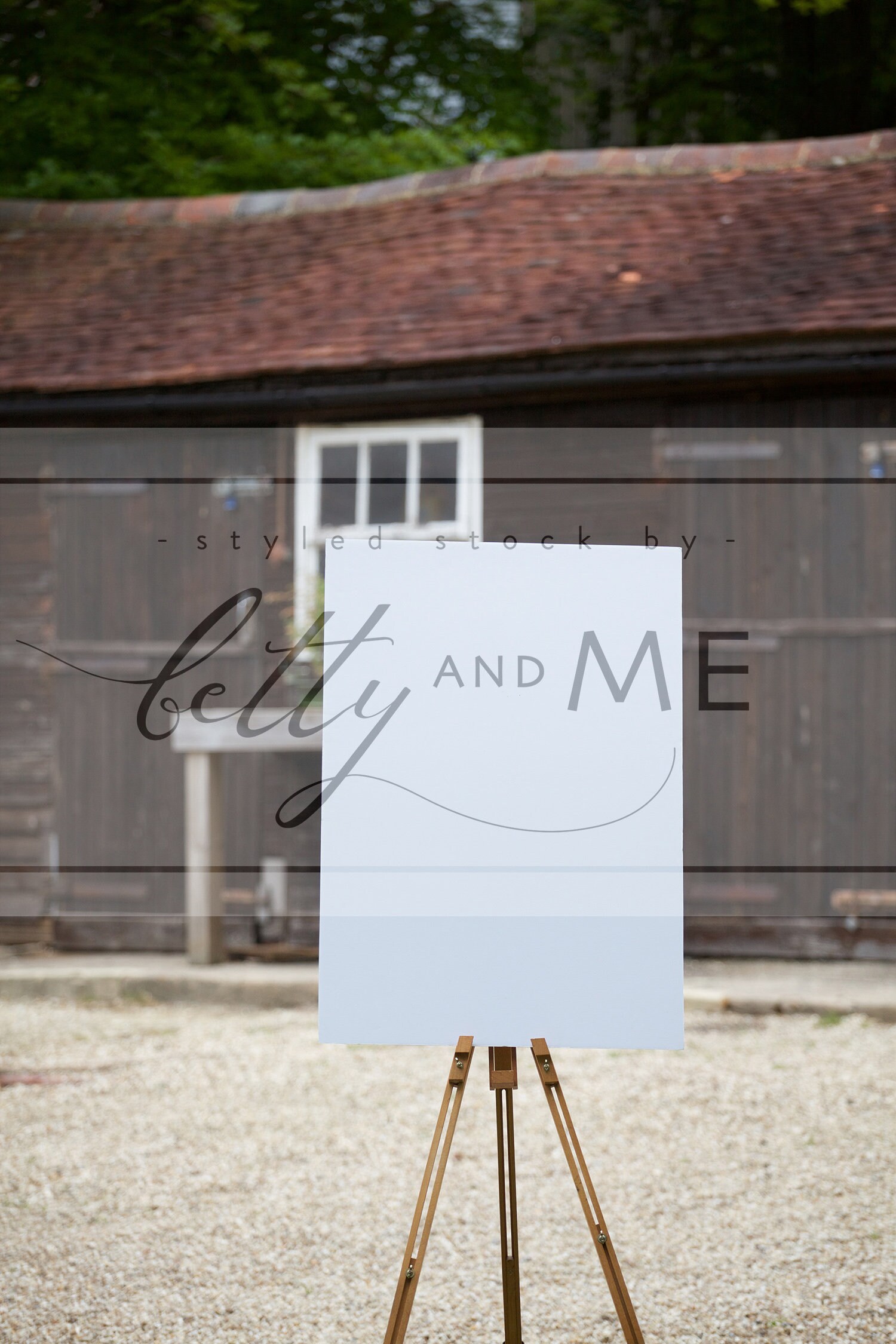 A1 Sign Easel Mock Up In Front of Old Barn Easel Portrait / Etsy