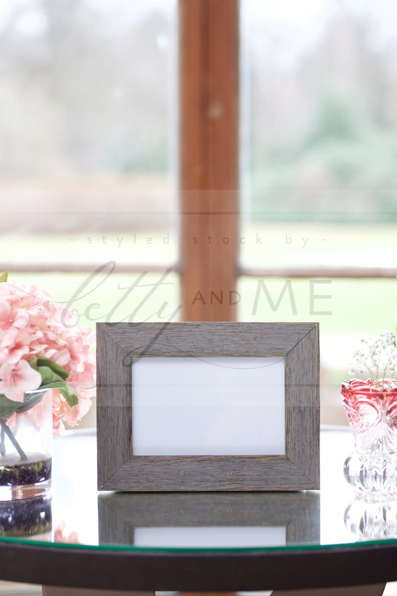 Download Two 4x6 Dark Wood Frame Mock Ups Wedding Sign Mockup | Etsy