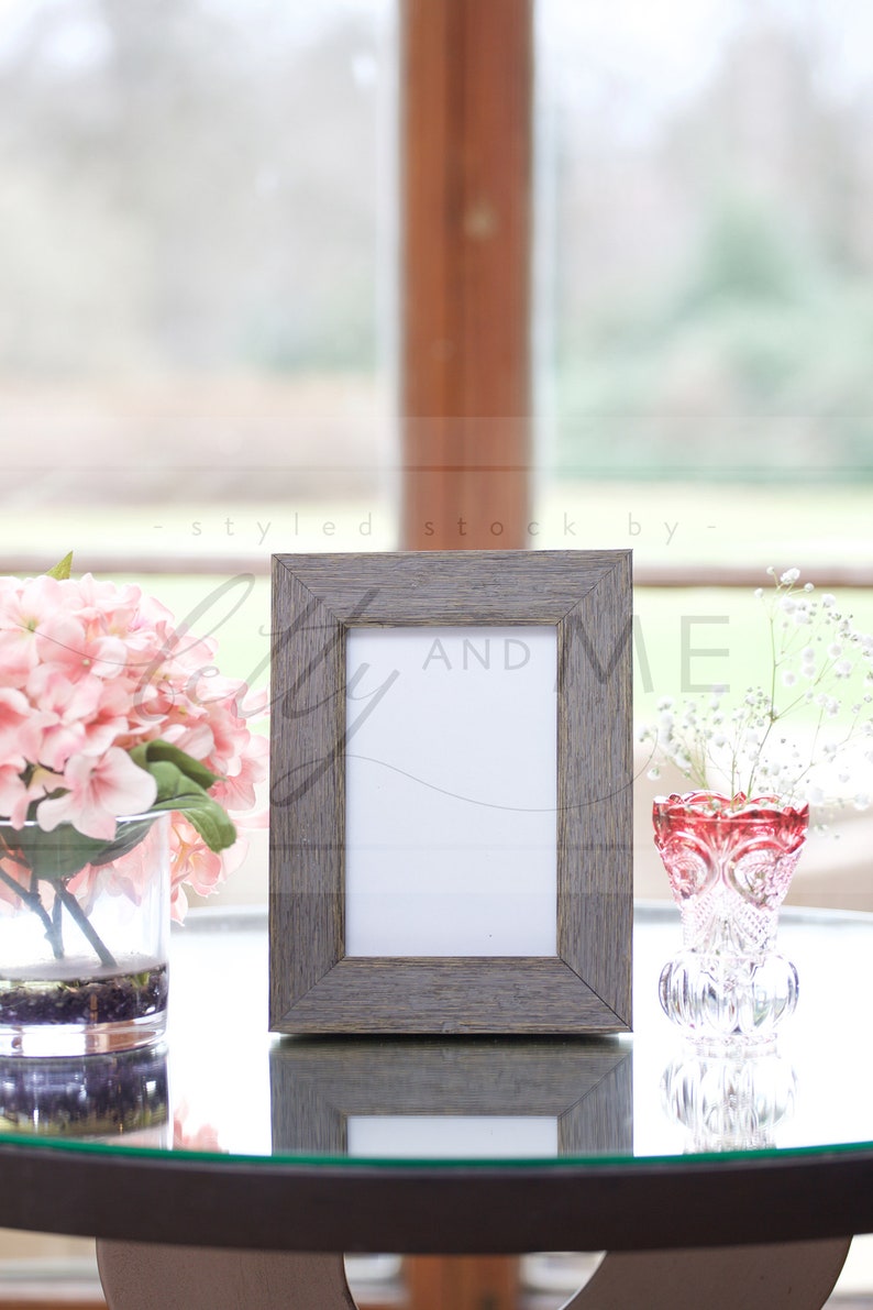 Download Two 4x6 Dark Wood Frame Mock Ups Wedding Sign Mockup | Etsy