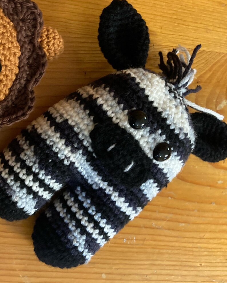Zebra Stuffed Animal, Zebra Stuffy, Crochet Zebra, Baby Shower Gift