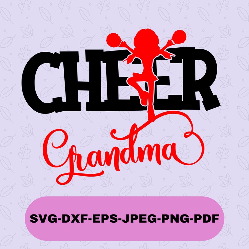 Cheer Grandma Svg Cheer Grandma Cricut Cut File Cheer  Etsy