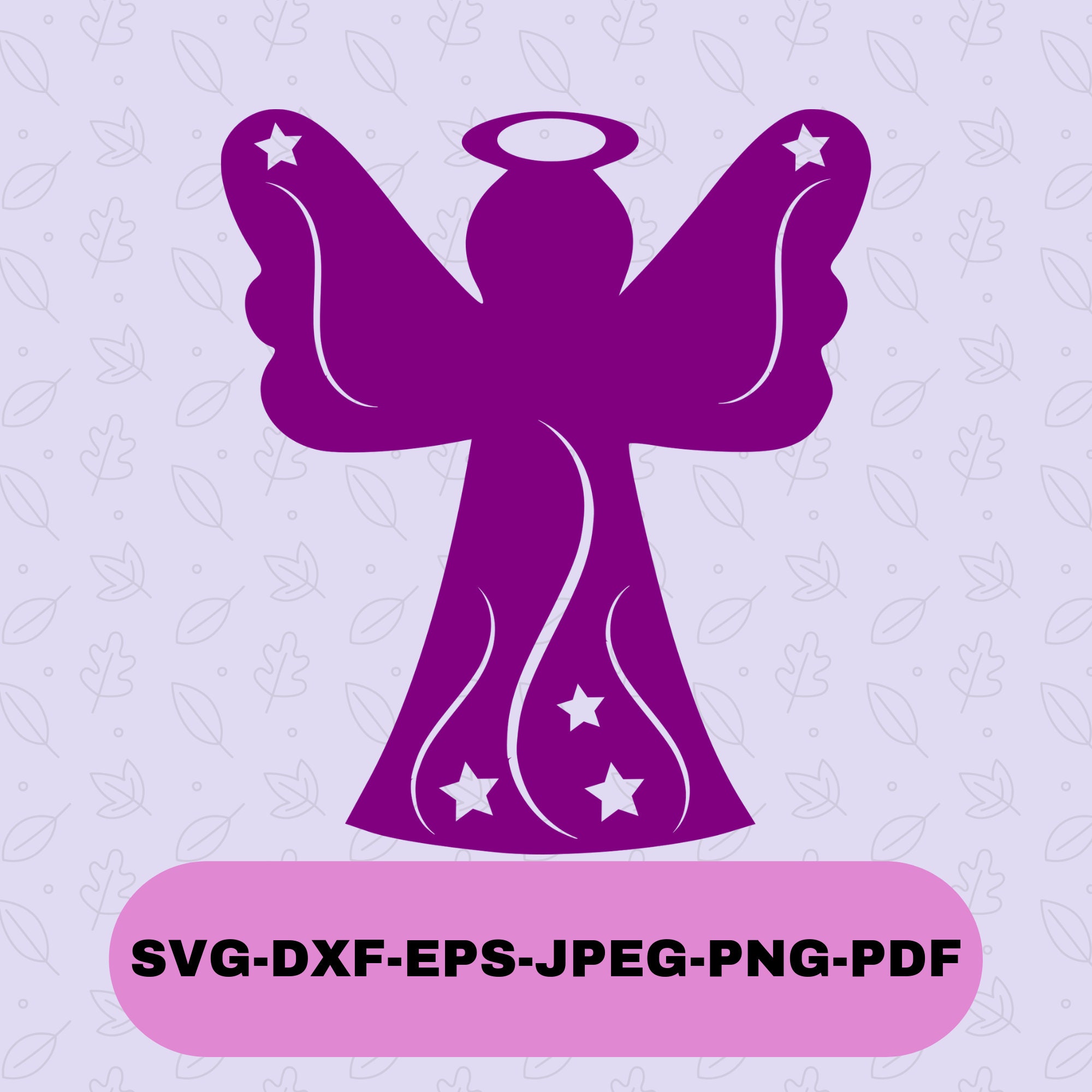 Christmas Angel Svg for Cricut Angel Silhouette Cut File  Etsy
