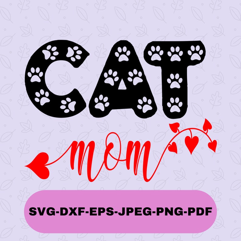 Download Cat Mom Svg Files for Cricut and Silhouette Cat Mom t-shirt | Etsy