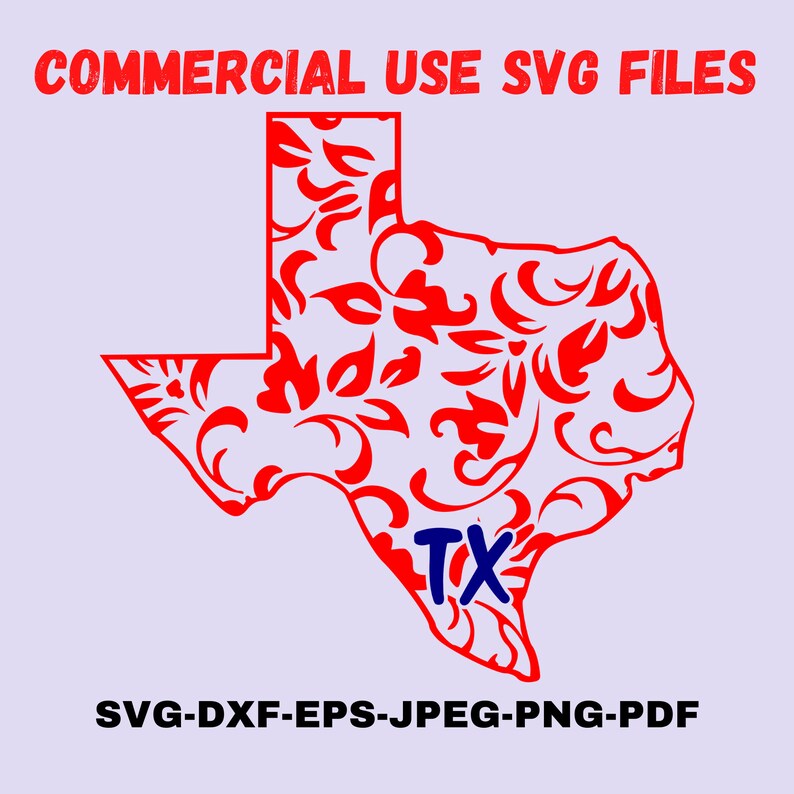 Download Digital Download Floral Texas State Map Svg Cut File For Cricut And Silhouette Floral Texas Map Printable For Tees And Illustration Clip Art Art Collectibles Vidia Nl