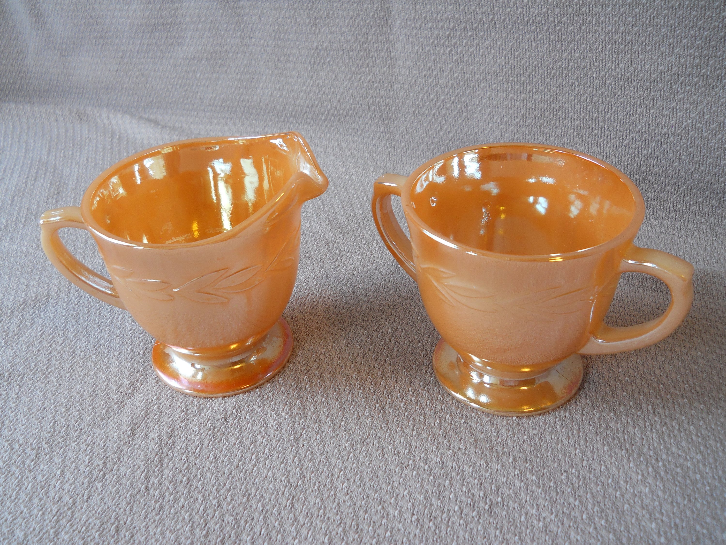 oven fire king ware peach