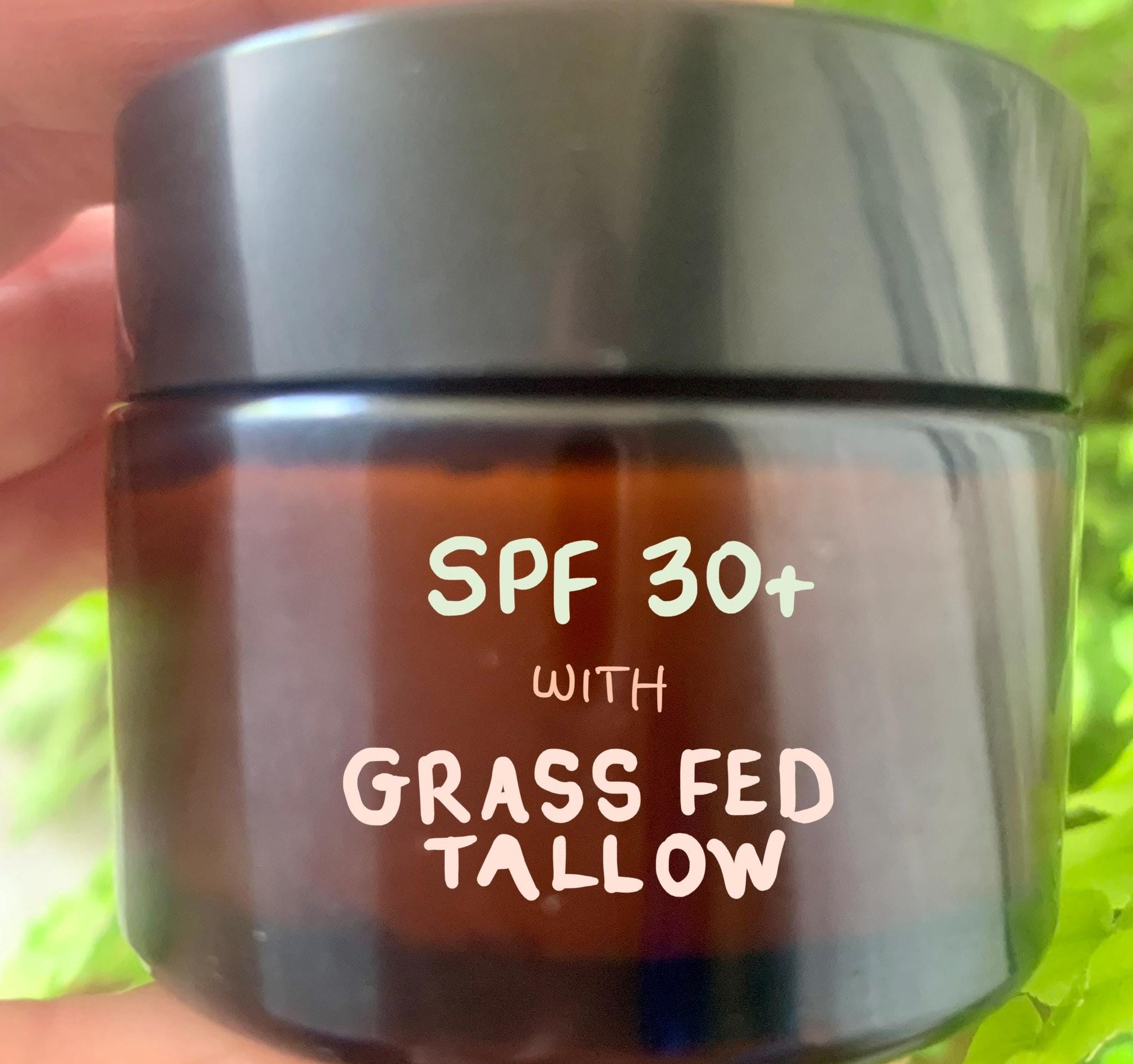 Probiotic Tallow Sunscreen SPF 30+: Mineral Zinc, Chamomile & Aloe