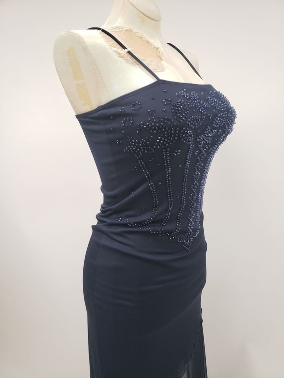 90s/00s vintage dress M - slip dress - sheer dres… - image 4