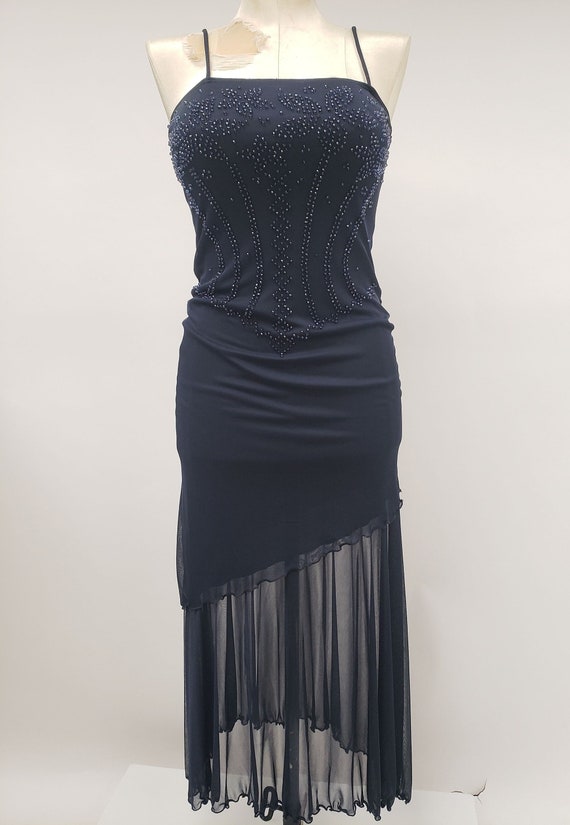 90s/00s vintage dress M - slip dress - sheer dres… - image 3
