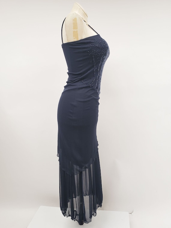 90s/00s vintage dress M - slip dress - sheer dres… - image 5