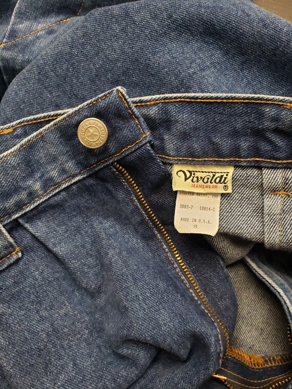 Vintage denim skirt 28" waist - Vivaldi brand 80s… - image 9
