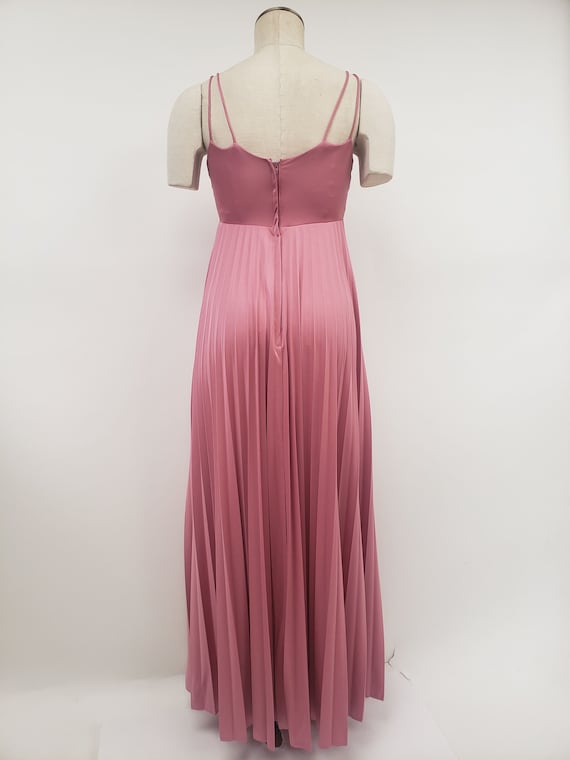 70s maxi dress XS S - vintage prom dress -  slip … - image 7