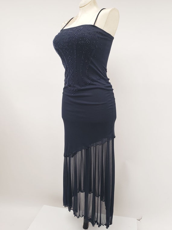 90s/00s vintage dress M - slip dress - sheer dres… - image 8