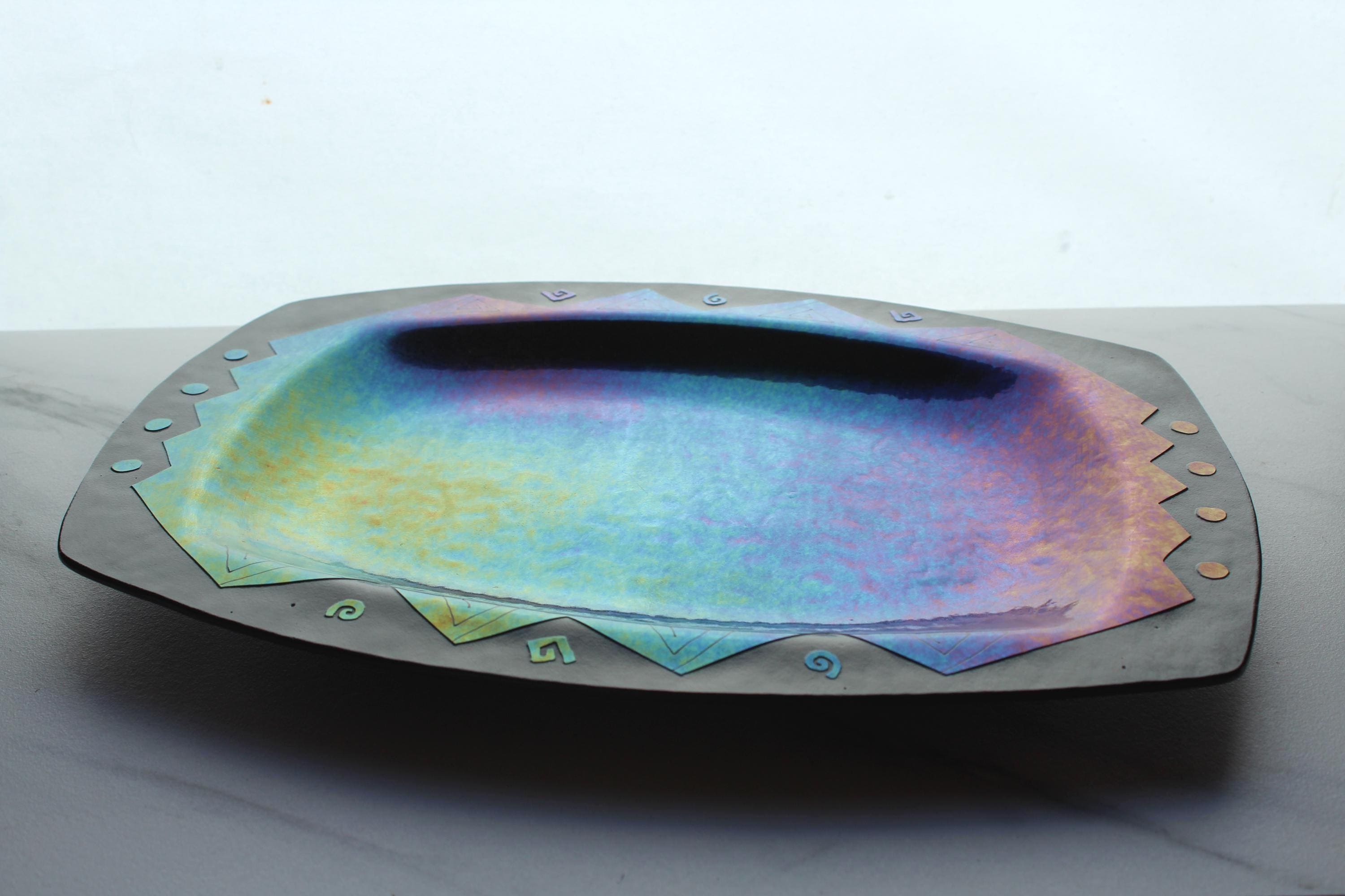 Fused Glass Art Platter - Etsy