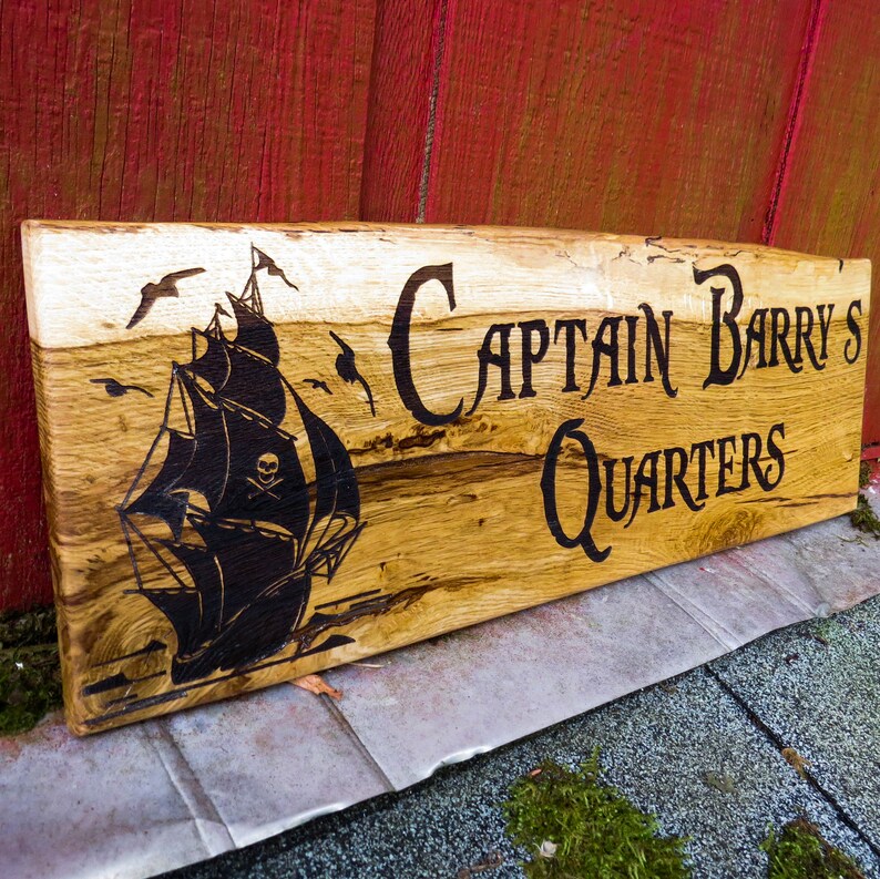 Quarter Sign Lettering Custom Captain's Quarters Sign or Pirate Sign - Etsy