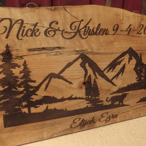 Custom, Laser Engraved, Family Name Sign, Wood Wall Art - Etsy