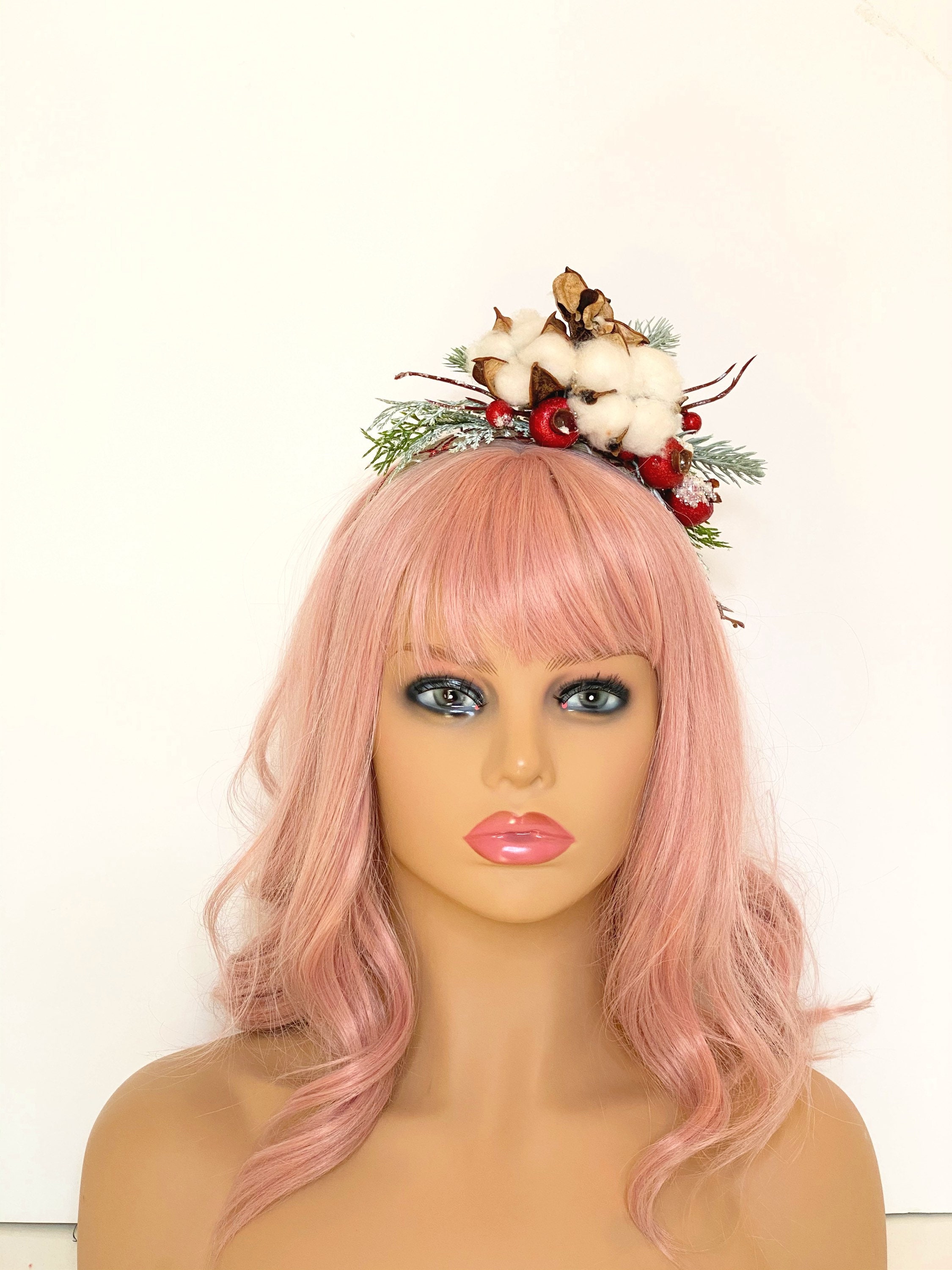 Christmas Headpiece. Headband. Fascinator. Etsy