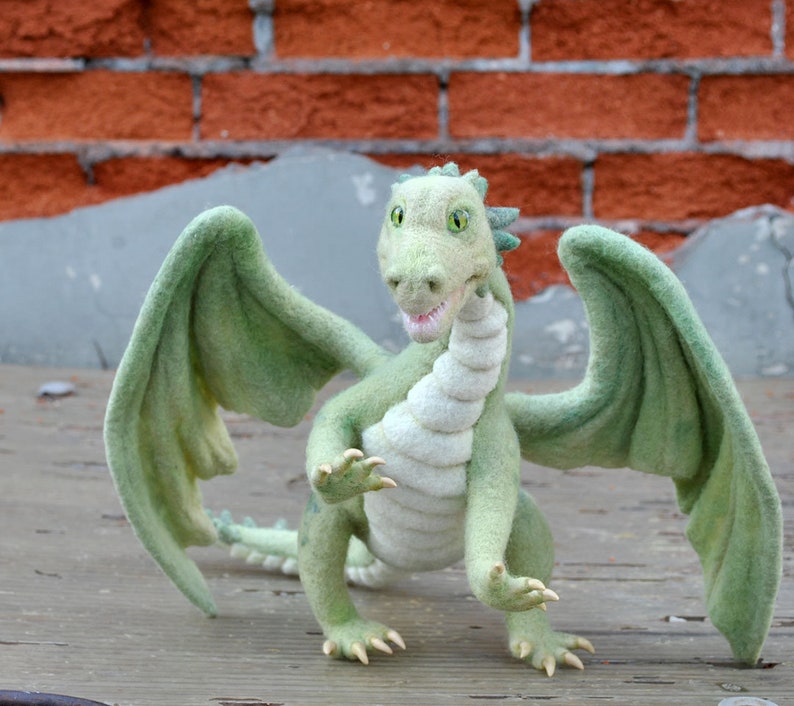 Needle Felted Dragon. Needle Felting Dragon/Needle Felted art Etsy