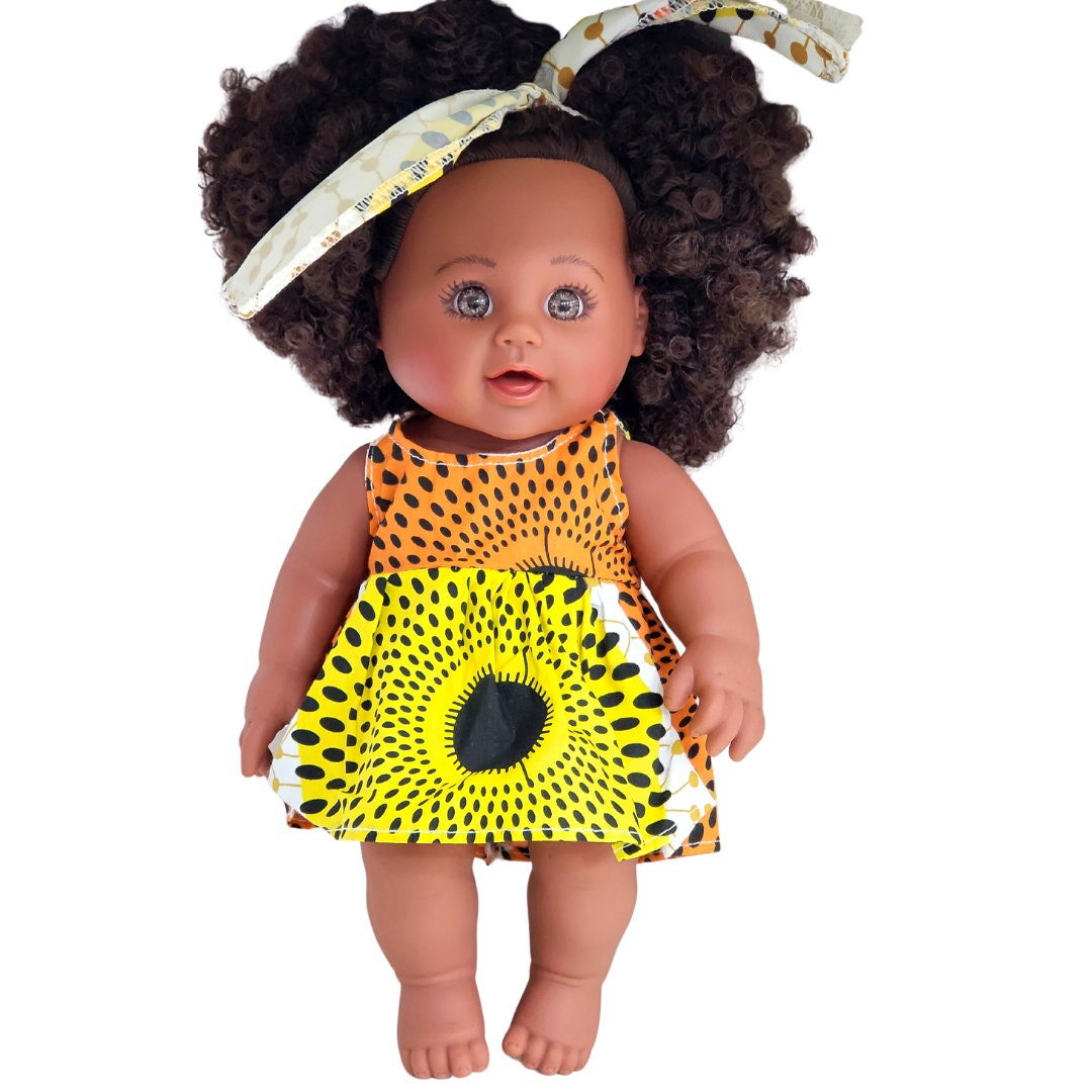 Baby Doll 30cm DIY Baby Doll Africain Noir Fille Poupée Anniversaire Bébé 