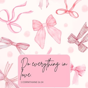 Bibel Vers iPhone Wallpaper - Pink