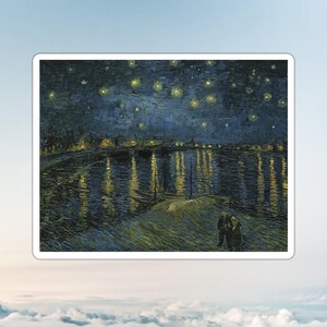 Starry night sticker by Vincent Van Gogh