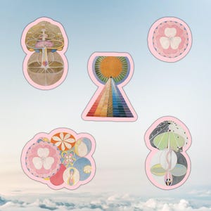 Hilma af Klint sticker set, art history