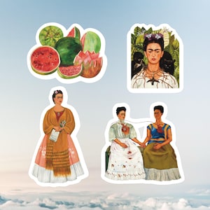 Ensemble d'autocollants Frida Kahlo, histoire de l'art
