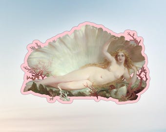 The birth of Venus sticker by Henry Courtney Selous, art history sticker