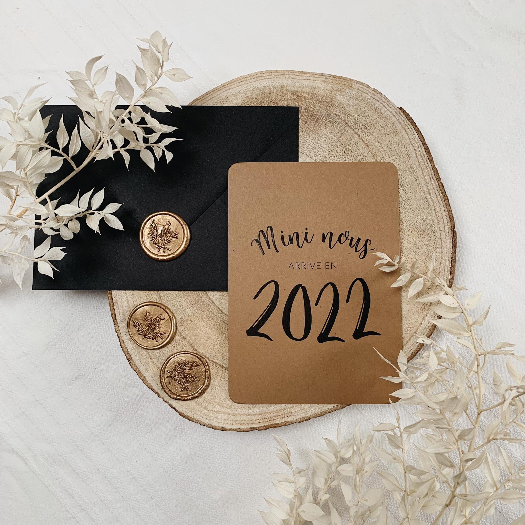 Cartes Annonce Grossesse Originale Mini Nous Arrive En Etsy