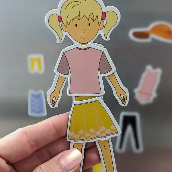 Magnetic Paper Doll | Dress Up Doll | Magnetic Dress Up Doll | Paper Activity for Boys and Girls