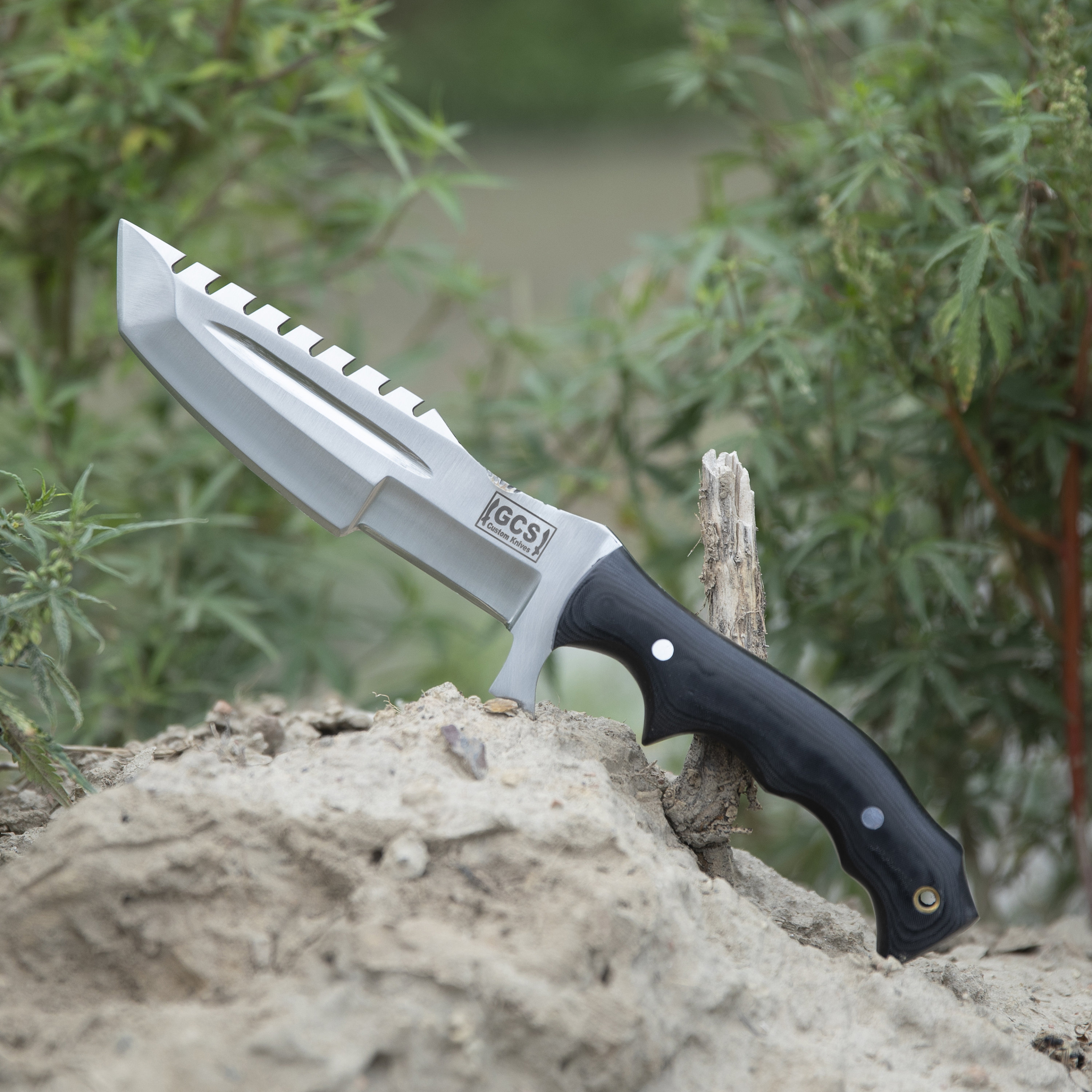 GCS Handmade Tracker Knife D2 Steel Hunting Knife G10 Handle Etsy