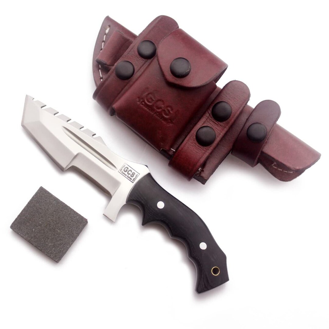 GCS Handmade Tracker Knife D2 Steel Hunting Knife Tactical Knife Handle