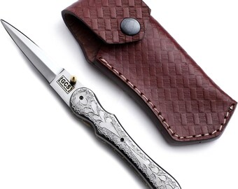 GCS Handmade Folding Knife | Pocket EDC Knife | Outdoor Utility Knife GCS 919F