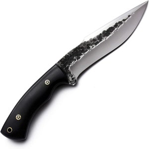 GCS Custom Handmade D2 steel Hunting Knife G10 Handle with Right Hand Scout Carry leather Sheath and Sharpening Stone for Hunting GCS 240 image 3