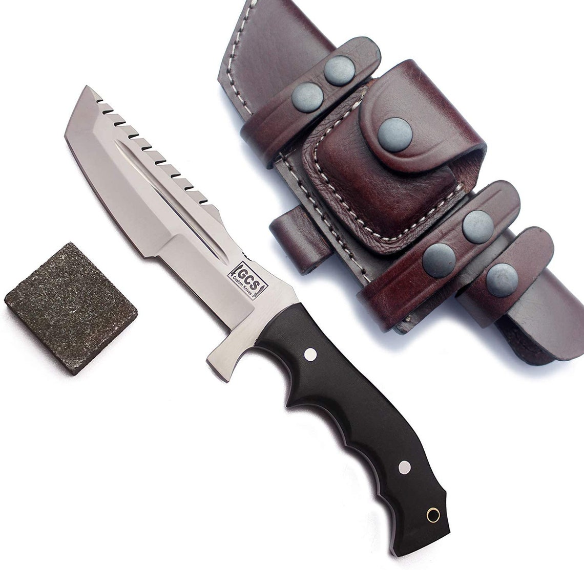 GCS Handmade Tracker Knife D2 steel Hunting Knife G10 Handle Etsy