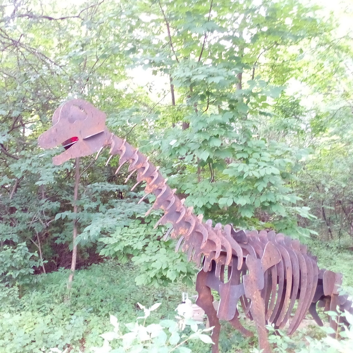 Brachiosaurus Metal Dinosaur Yard Art Etsy