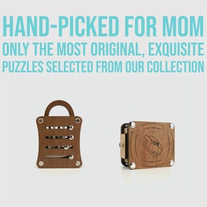 The Perfect Gift for Mom: Mom's Escape Room Challenge. A curated puzzle box filled with unique brainteasers to keep her entertained!
