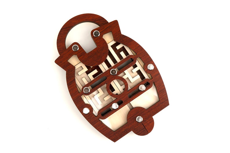 Escape Room Puzzle Lock 4 Brain Teaser Puzzle Mechanical Etsy