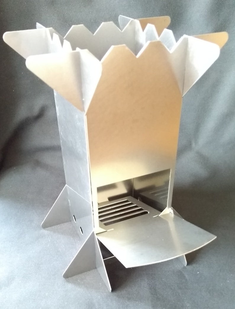 Mini Stove Flat Packed Camping Rocket Stove Etsy