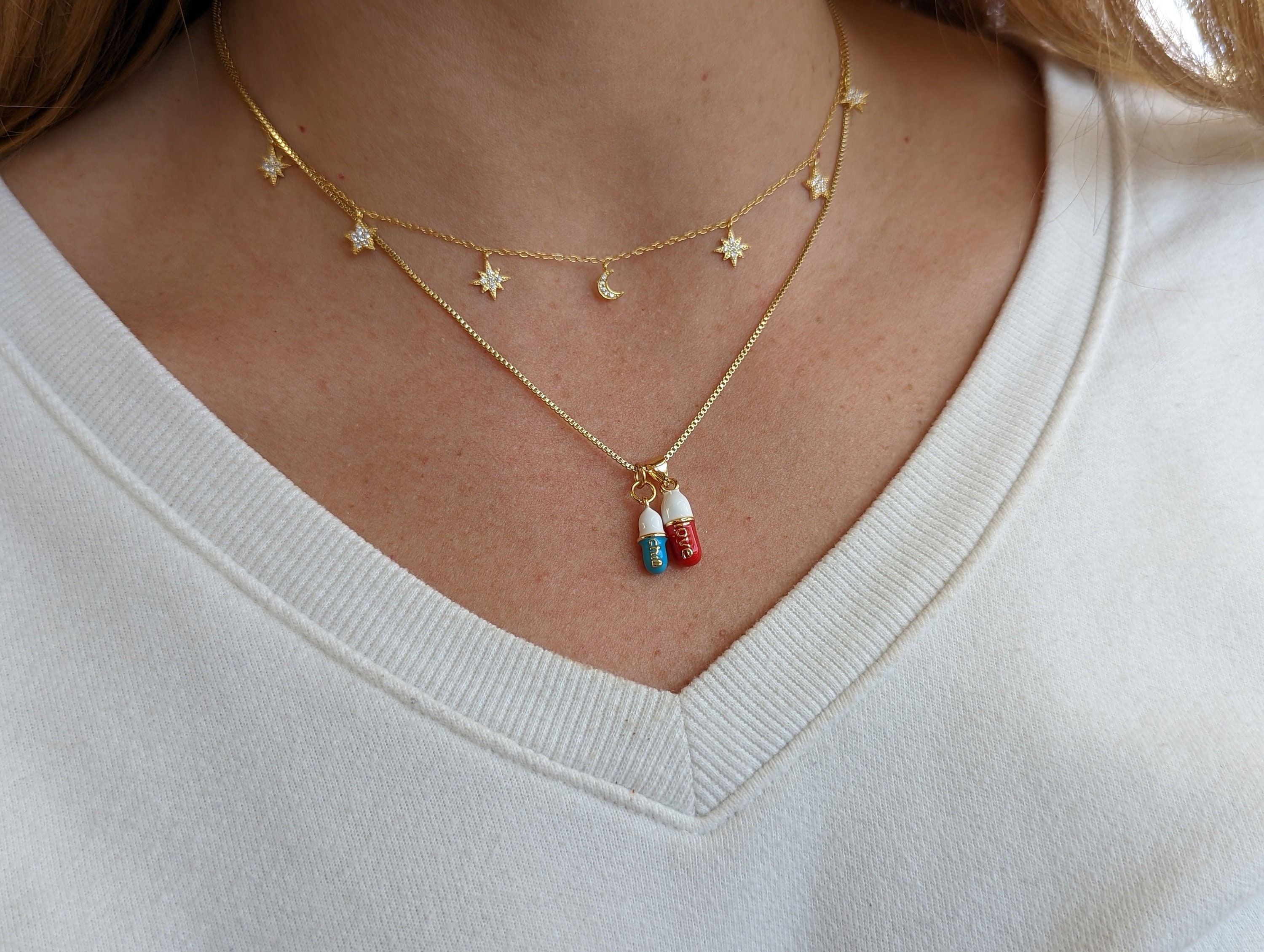 Red pill sale necklace