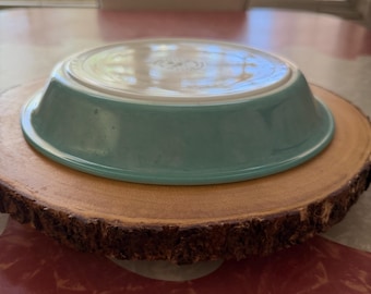 Molde para tarta Pyrex Vintage color azul huevo de petirrojo.