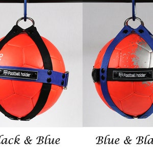 Soccer ball holder, ball carrying bag, ball harness, Football holder, sports accessories, Handmade Soccer ball Backpack, Gifts image 2