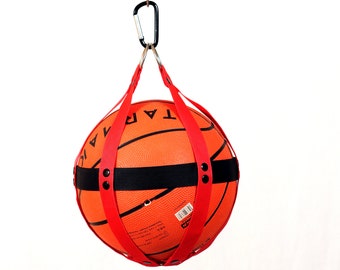 Basketball holder, ball carrying bag, ball harness, Football holder, sports accessories, Handmade Basketball Backpack, Gifts