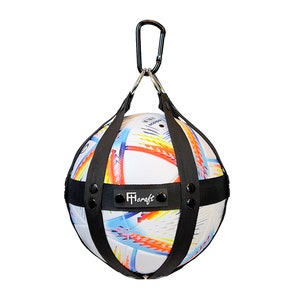 Fußballhalter, Footballhalter, handgemachte Tragetasche, Sportrucksackzubehör, Ballgeschirr, Schultasche, beste Geschenkidee