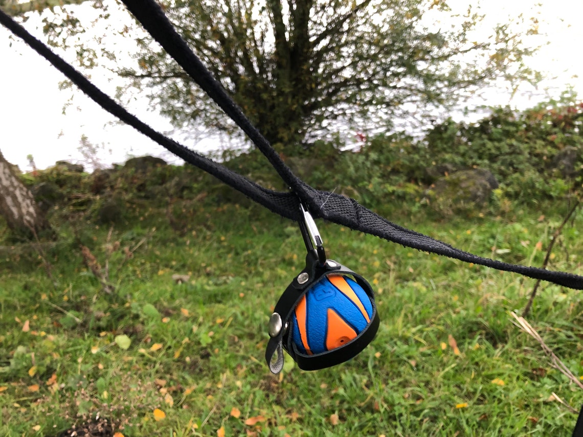 Dog ball holder Genuine Leather Dog Accessories Dog Toy Pet Etsy