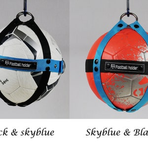 Soccer ball holder, ball carrying bag, ball harness, Football holder, sports accessories, Handmade Soccer ball Backpack, Gifts image 3