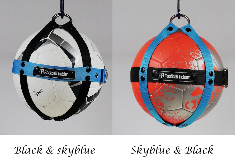 Soccer ball holder, ball carrying bag, ball harness, Football holder, sports accessories, Handmade Soccer ball Backpack, Gifts image 3