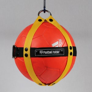 Soccer ball holder, ball carrying bag, ball harness, Football holder, sports accessories, Handmade Soccer ball Backpack, Gifts image 7