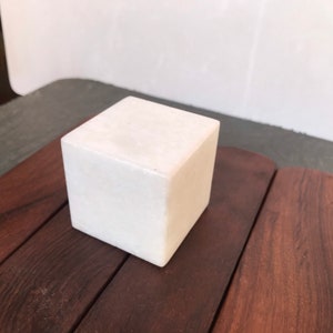 Handmade Marble Cube Paperweight: Office & Home Decor
