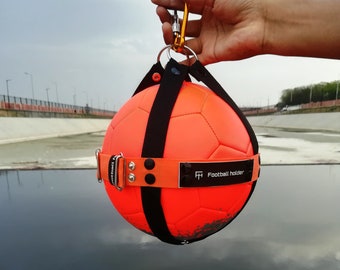 Porta balones de fútbol, bolsa para transportar pelotas, arnés de pelotas, porta balones de fútbol, accesorios deportivos, Mochila para balones de fútbol hecha a mano, regalos