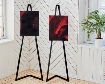 Metal Floor Easel - Black or White